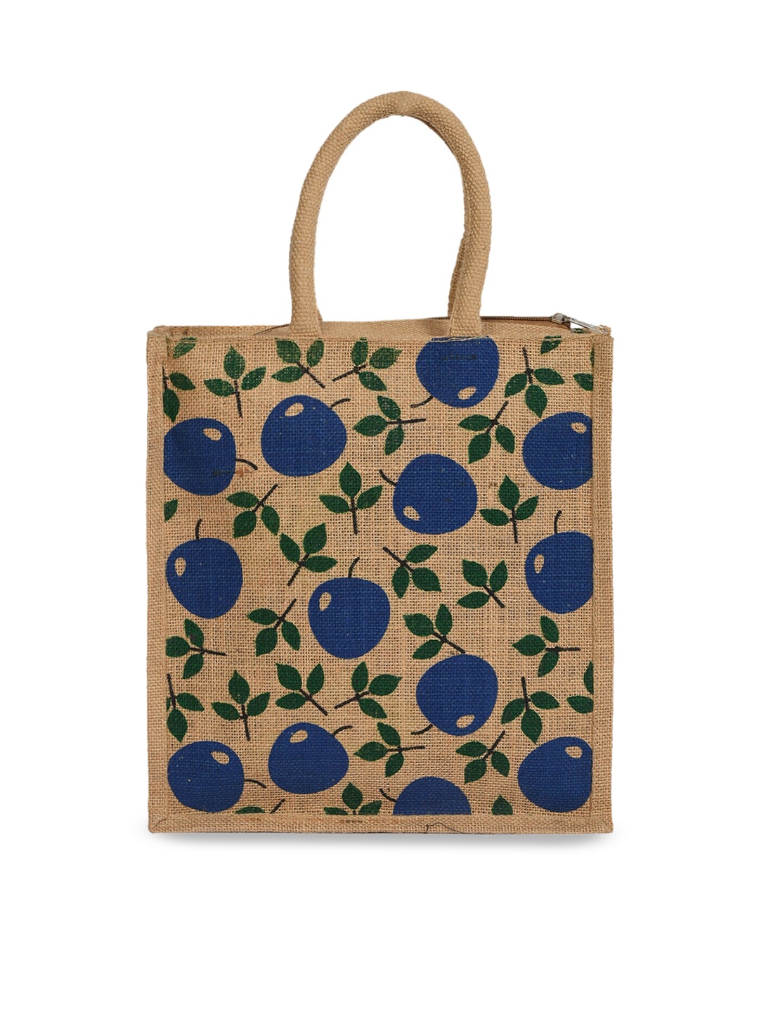 

Kuber Industries Graphic Printed Shopper Jute Handheld Bag, Beige