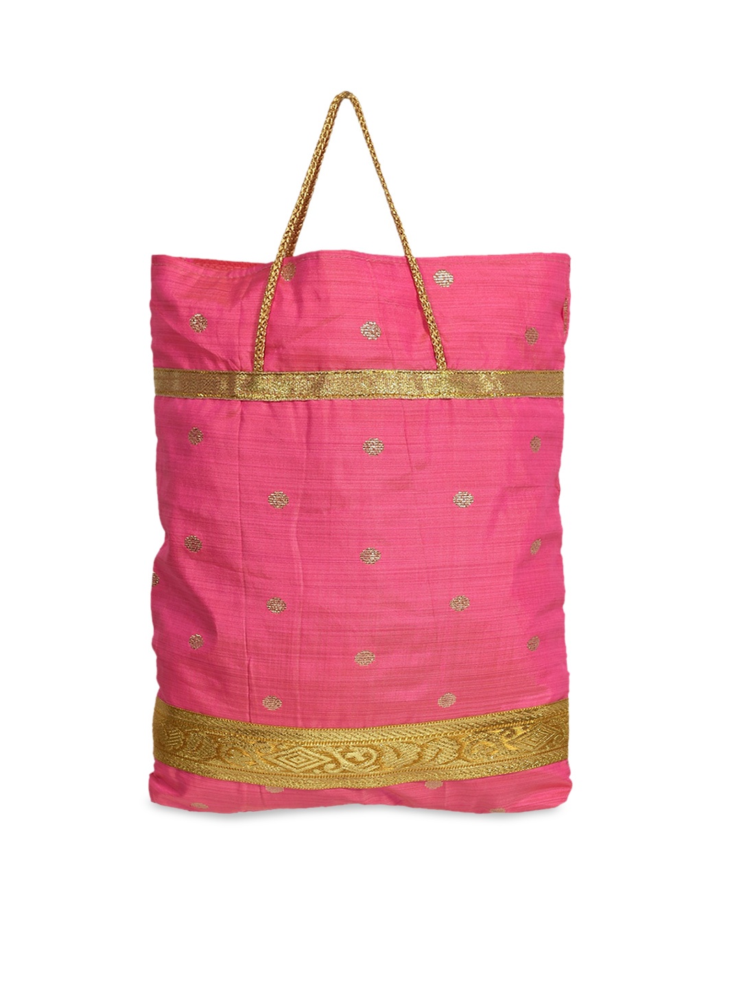 

Kuber Industries Self Design Oversized Shopper Tote Bag, Pink