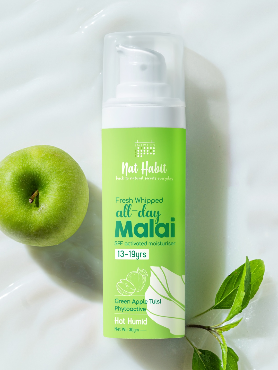 

Nat Habit Fresh Whipped All Day Malai Moisturizer with Green Apple Tulsi - 30 g