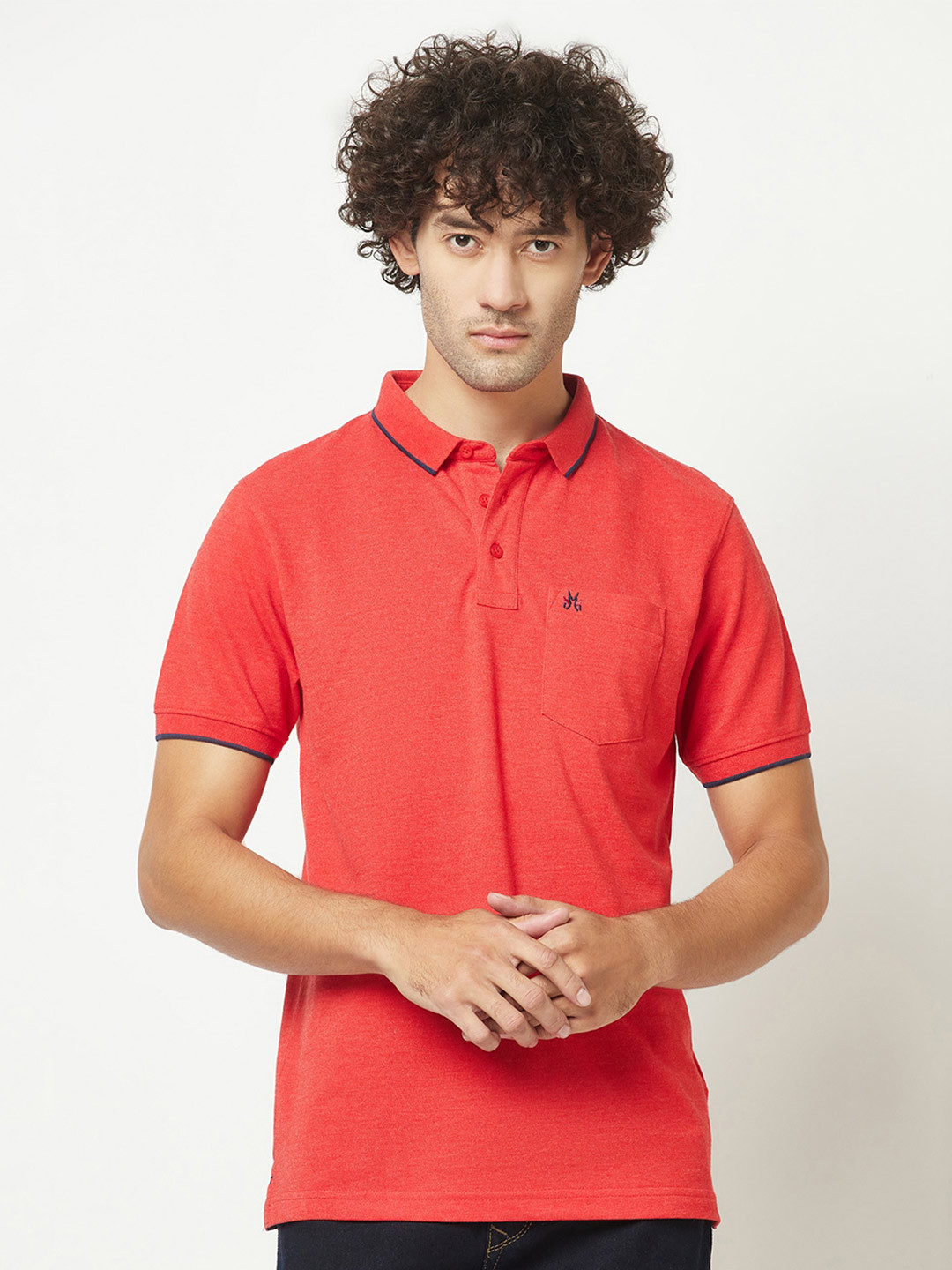 

Crimsoune Club Polo Collar T-shirt, Red