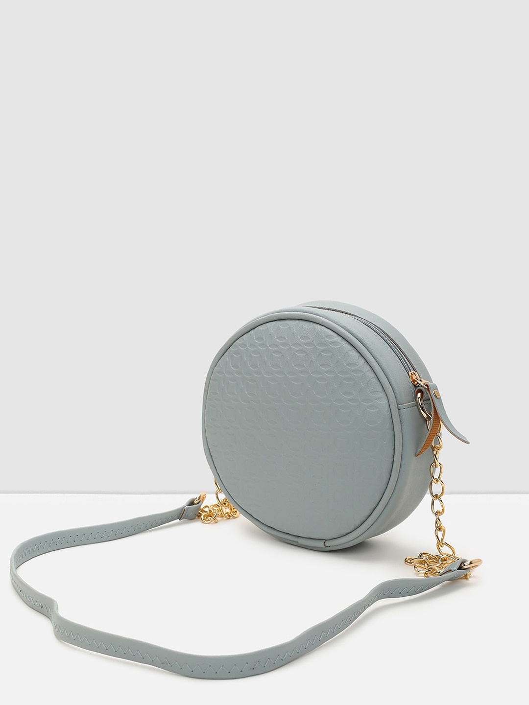 

max Textured Structured Sling Bag, Blue