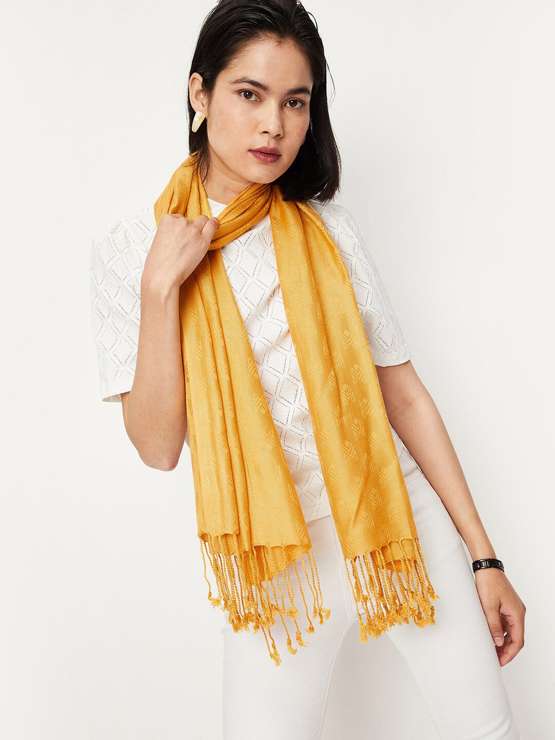 

max Women Scarf, Yellow