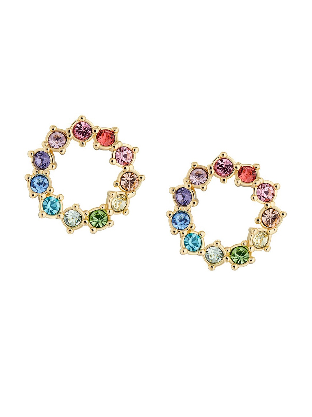 

Ted Baker Gold-Plated Crystal-Studded Contemporary Studs Earrings, Blue