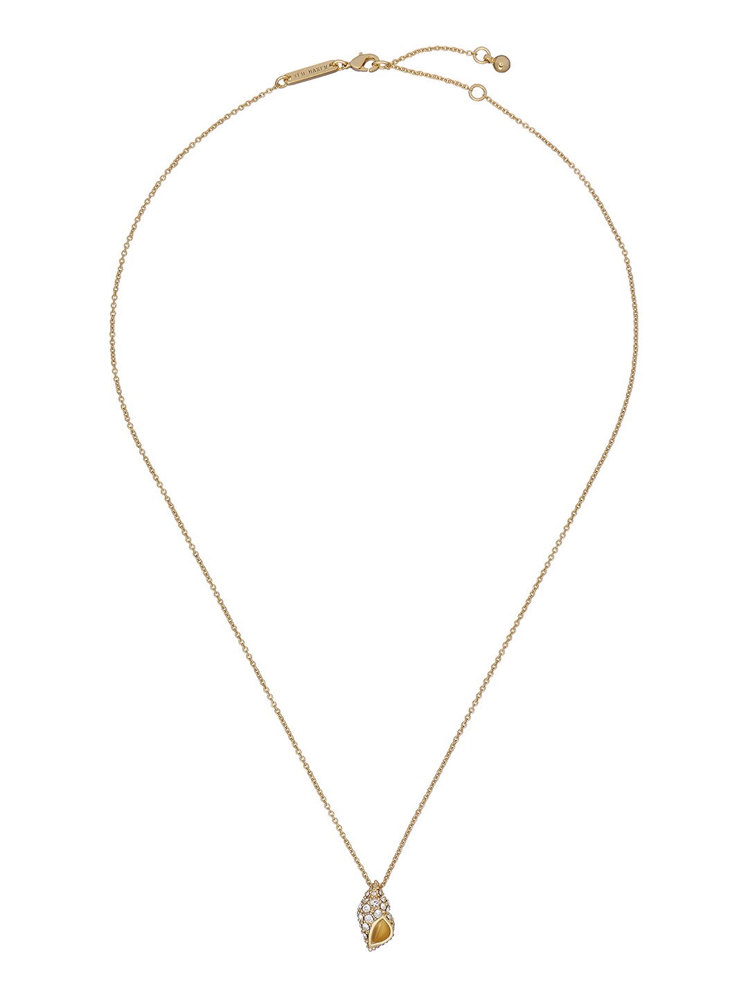 

Ted Baker Brass Gold-Plated Necklace, White