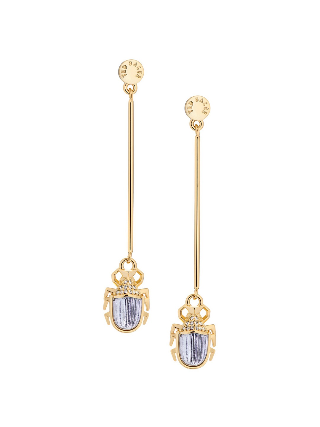 

Ted Baker Gold-Plated Contemporary Drop Earrings, Purple