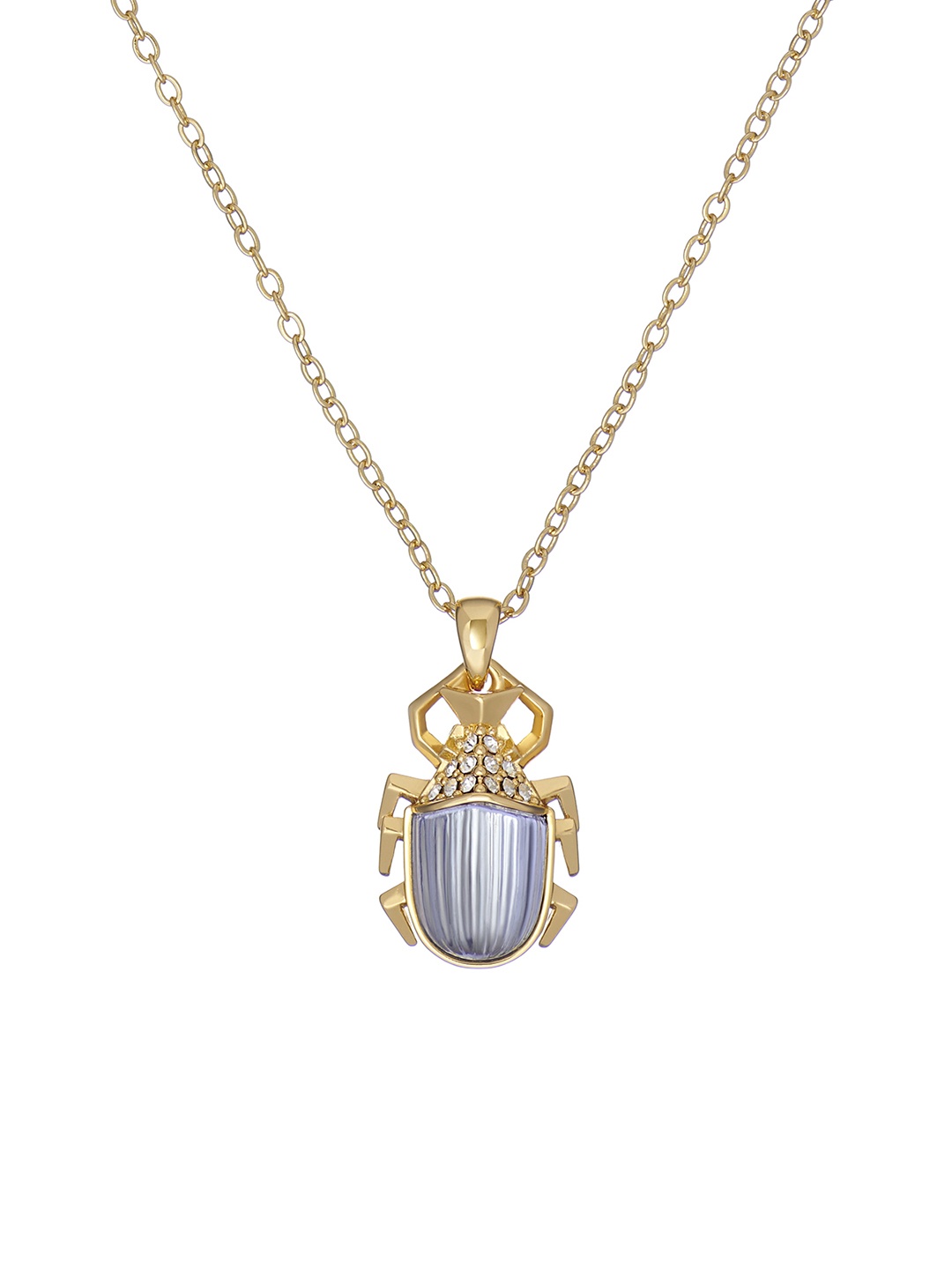 

Ted Baker Gold-Plated Stone-Studded Necklace, Grey