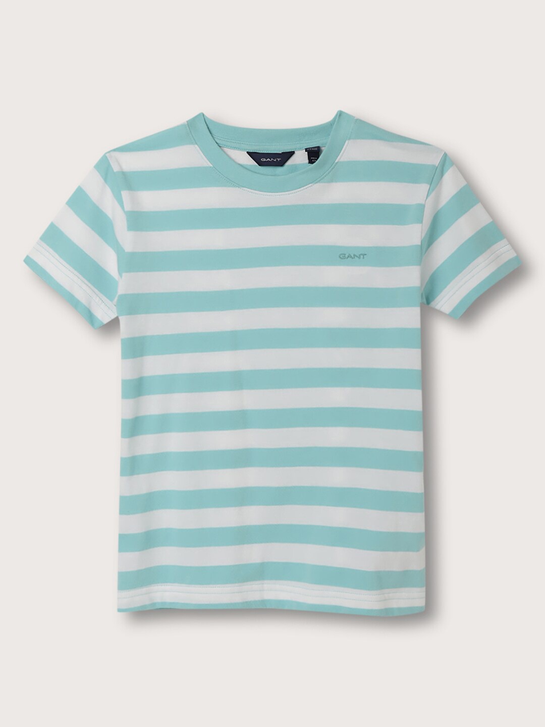 

GANT Boys Relaxed Fit Block Stripe Organic Cotton T-shirt, Blue