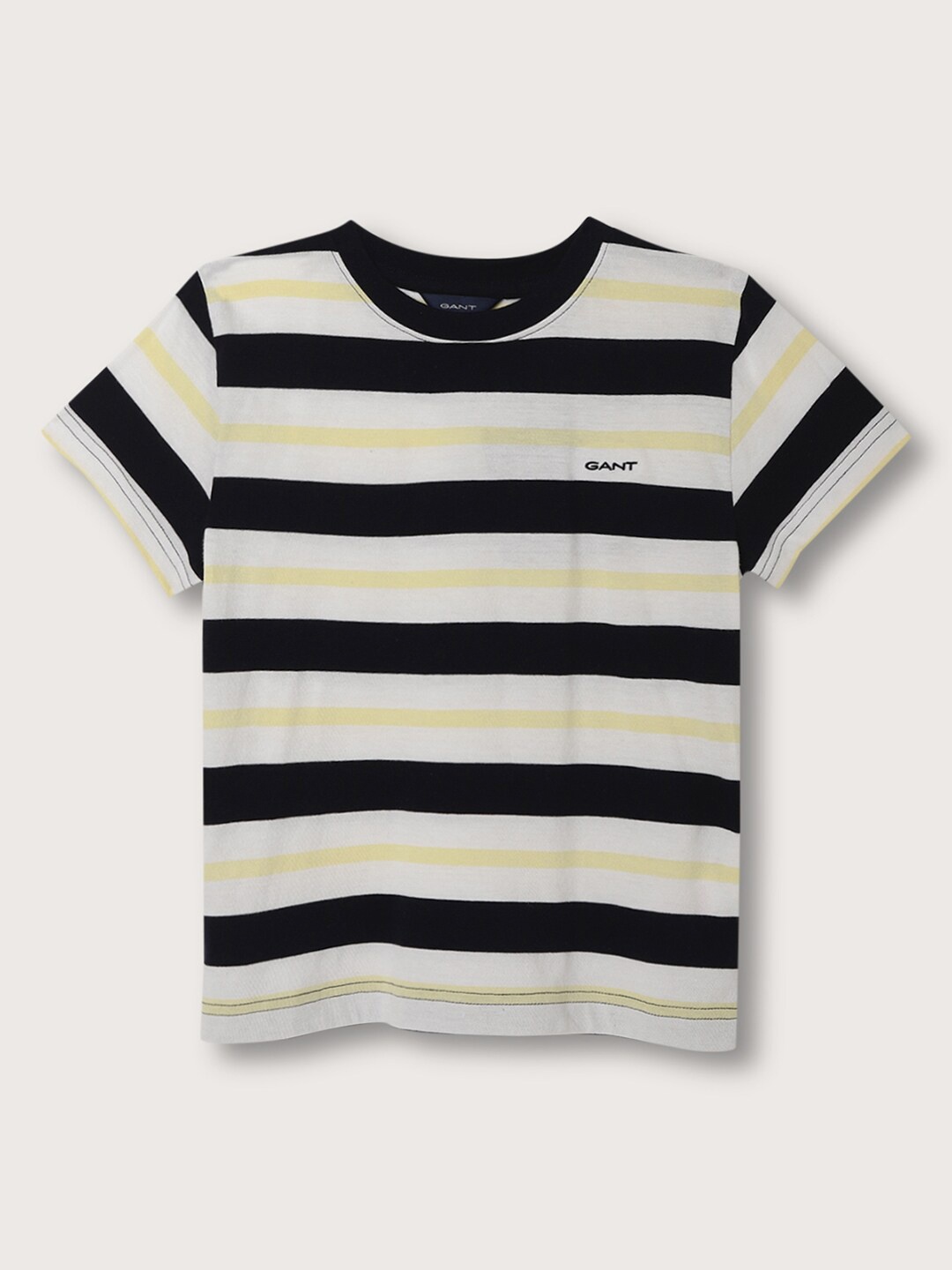 

GANT Relaxed Fit Striped Round Neck T-shirt, Blue