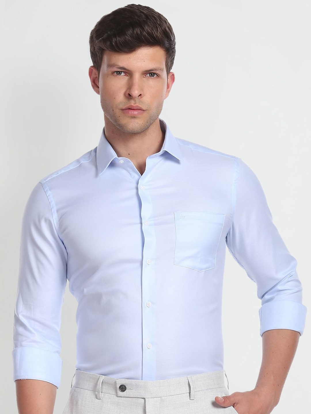 

Arrow Slim Fit Pure Cotton Casual Shirt, Blue