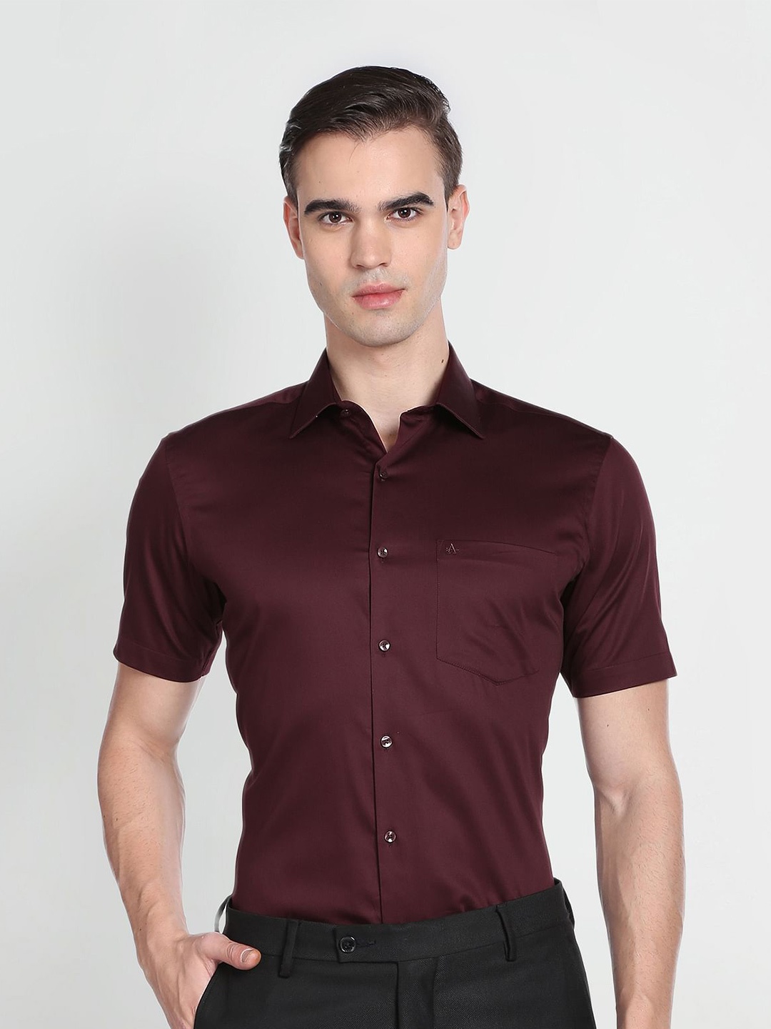 

Arrow Pure Cotton Formal Shirt, Maroon