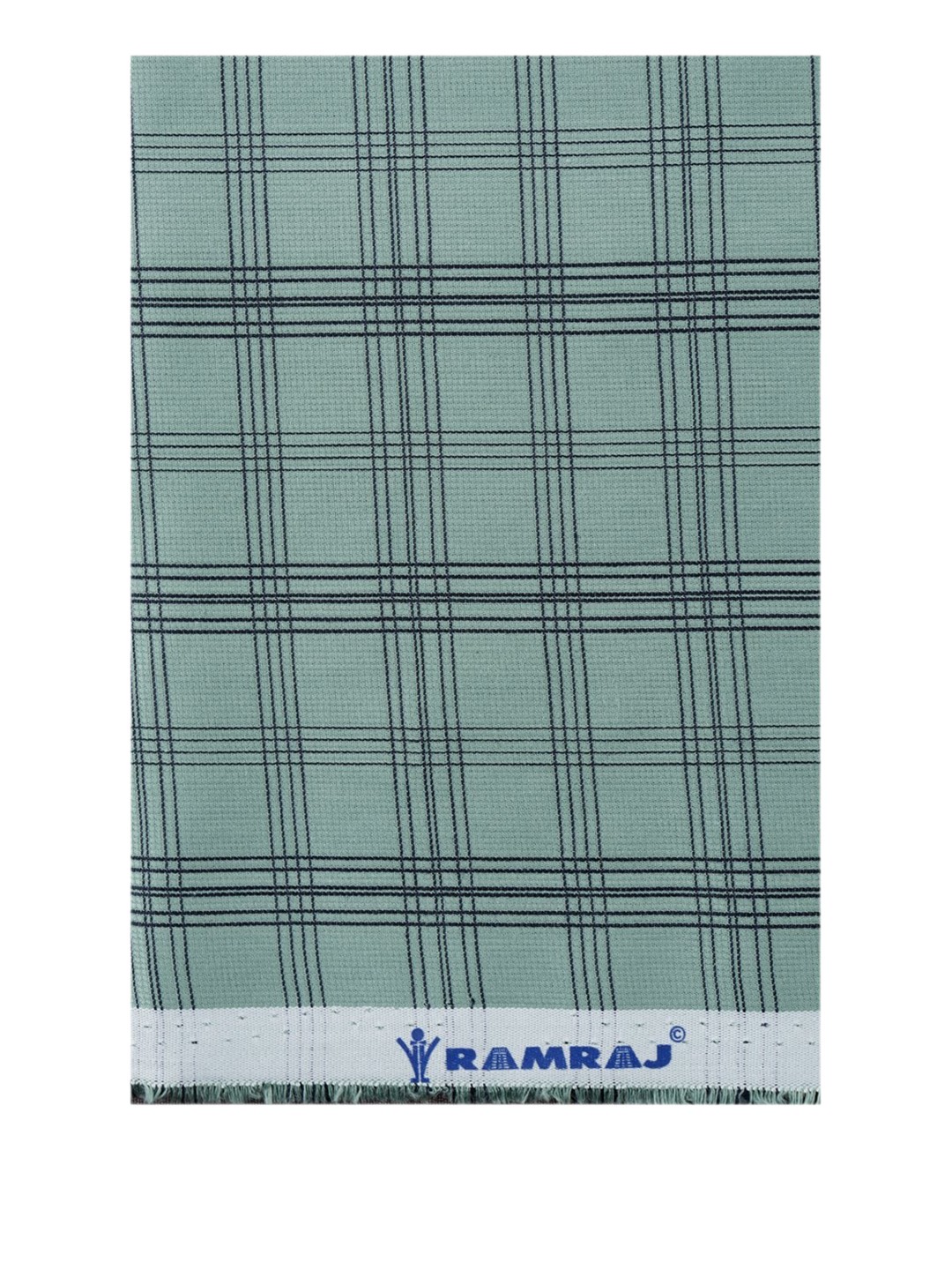 

Ramraj Men Unstiched Checked Shirt Clothing Fabric, Green