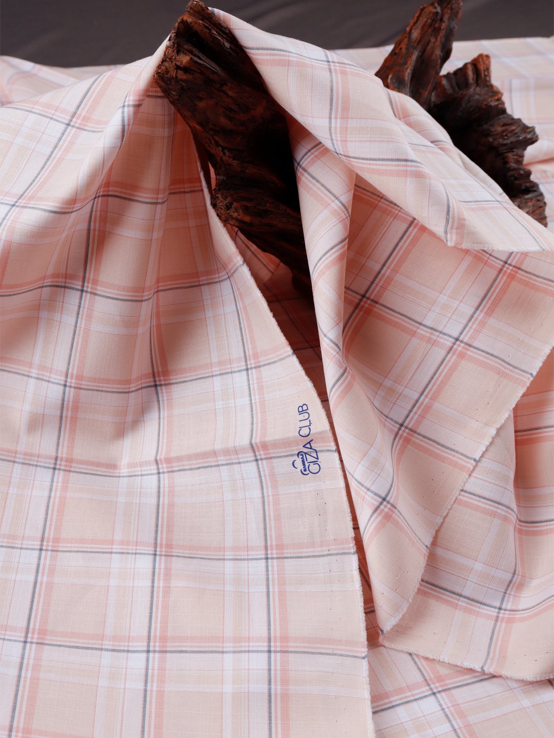

Ramraj Men Unstiched Checked Shirt Clothing Fabric, Pink