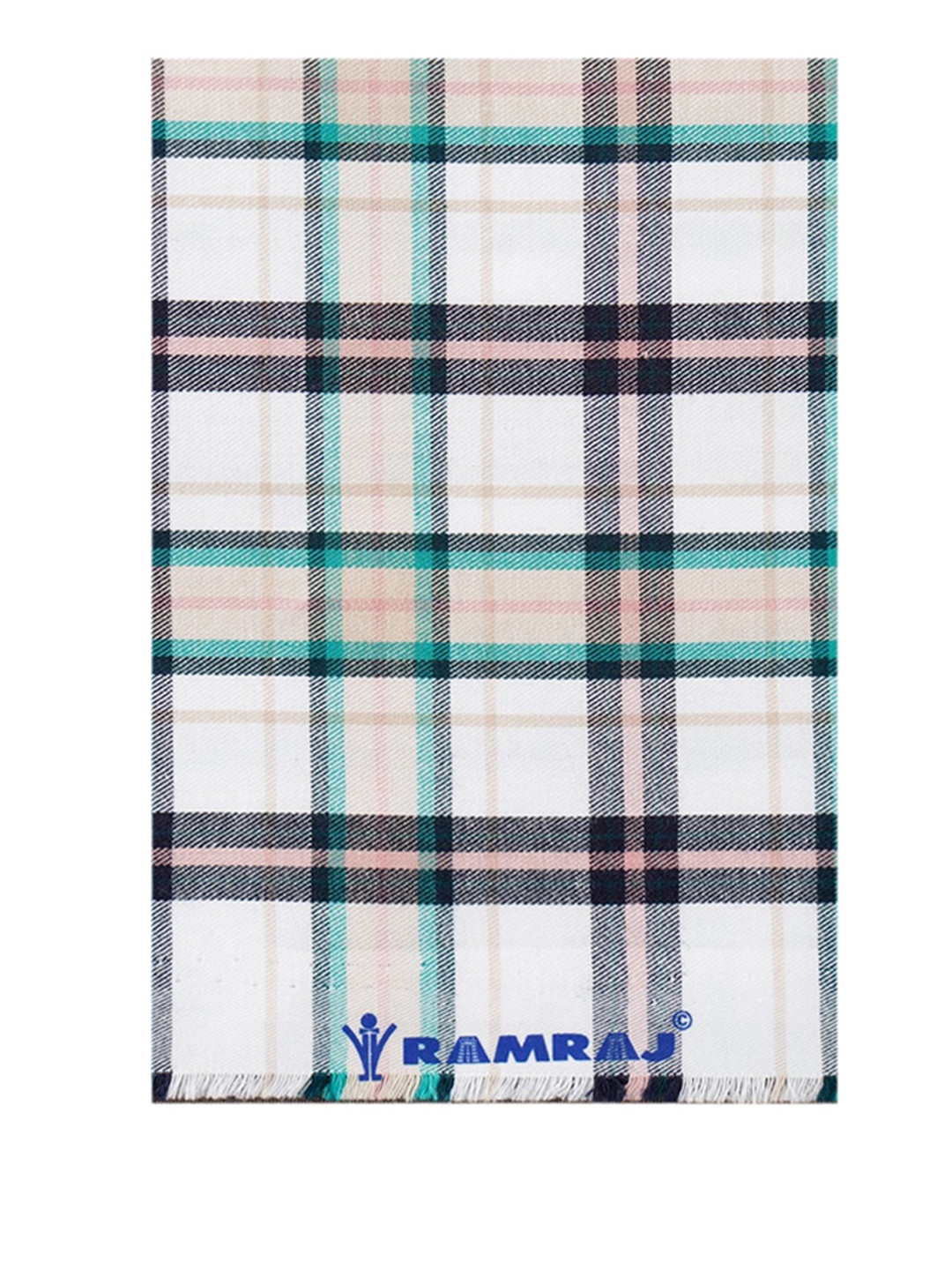 

Ramraj Men Unstiched Checked Shirt Clothing Fabric, White