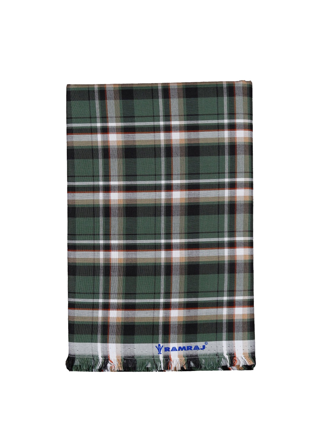 

Ramraj Men Unstiched Checked Shirt Clothing Fabric, Green