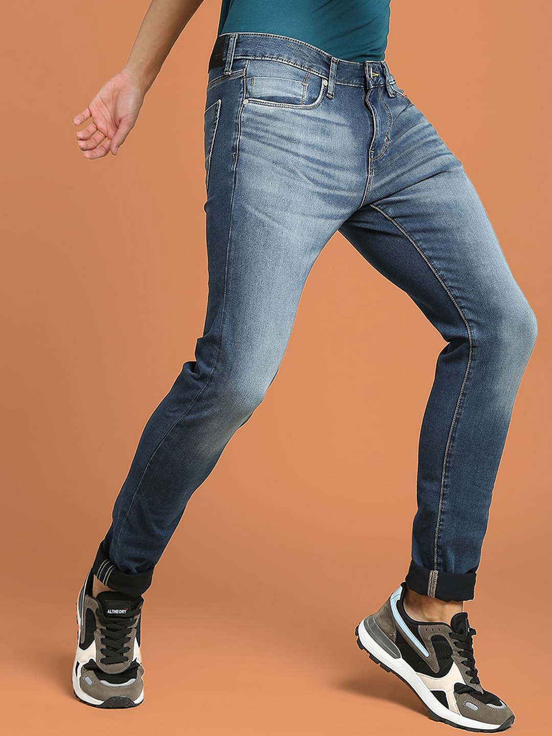

Flying Machine Jackson Super Skinny Fit Low Rise F-Lite Jeans, Blue