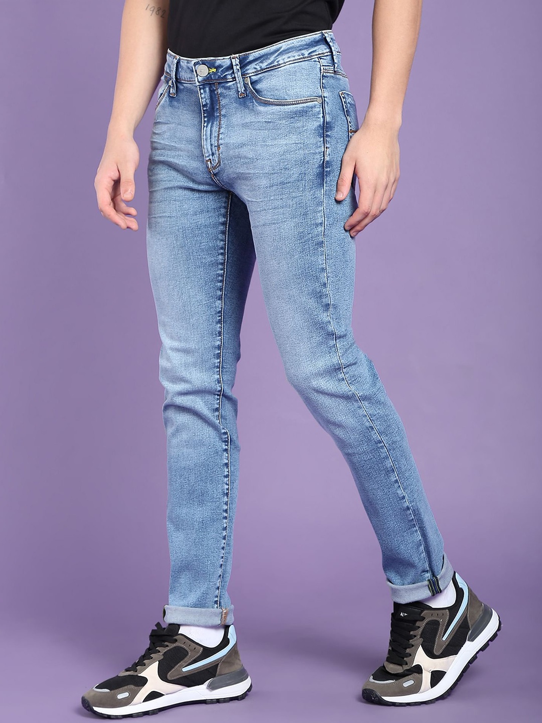 

Flying Machine Low Rise Jackson Skinny Fit F-Lite Jeans, Blue