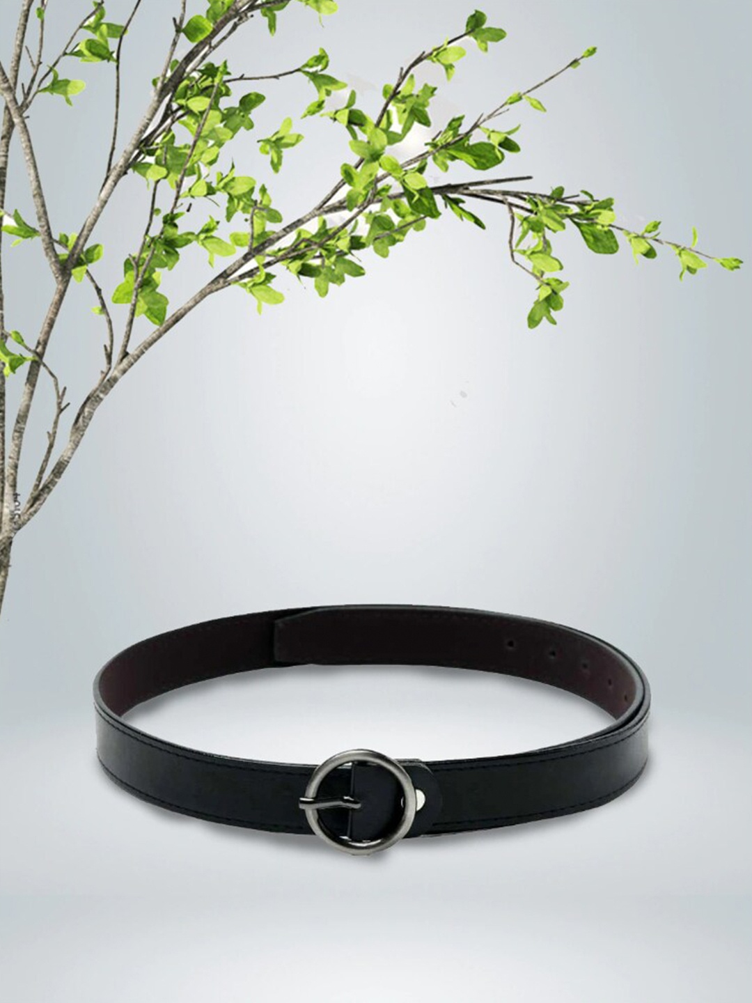

Kastner Women Synthetic Leather Slim Belt, Black