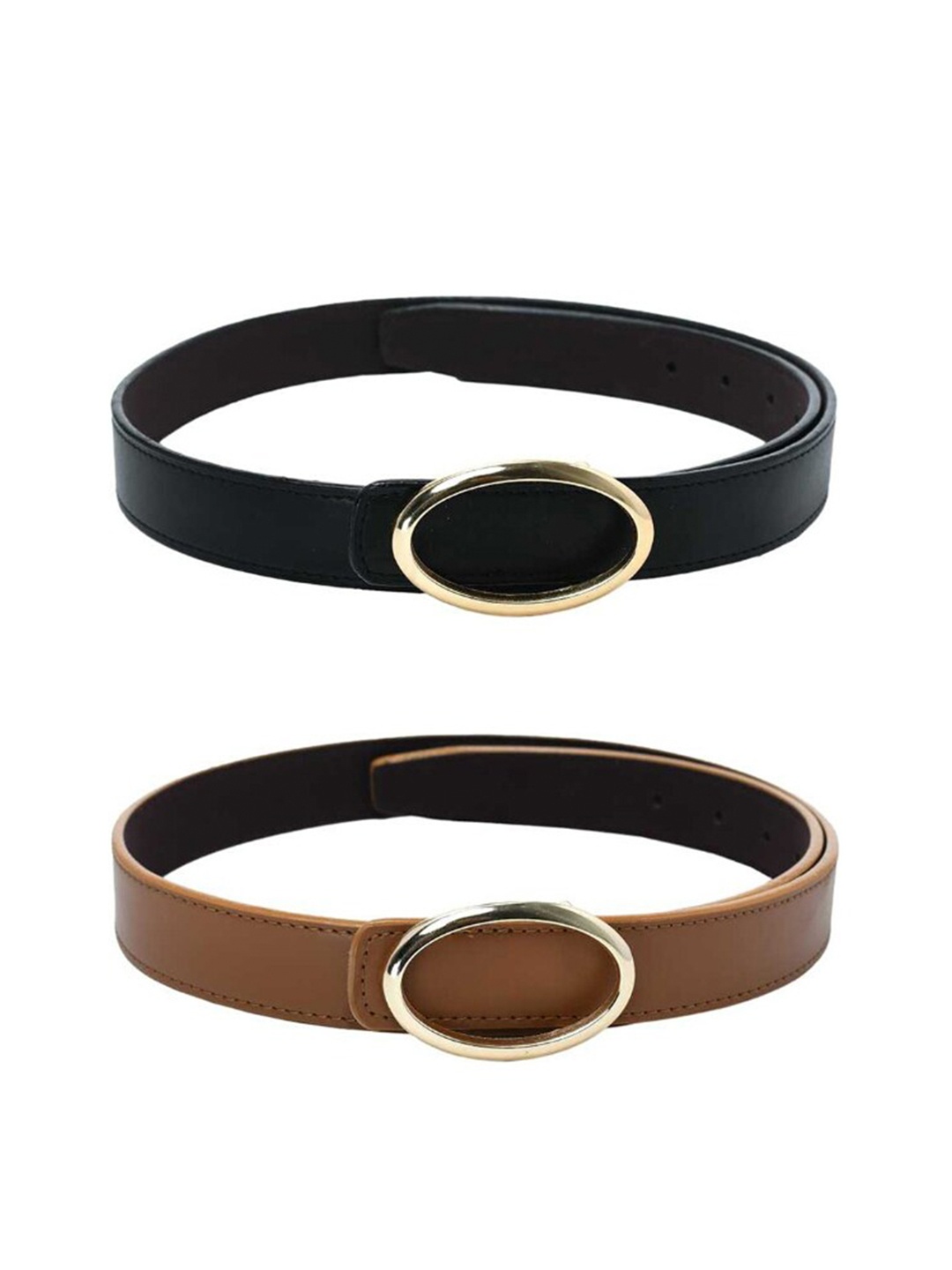 

Kastner Women Pack Of 2 Black 2 Push Pin Slim Belt
