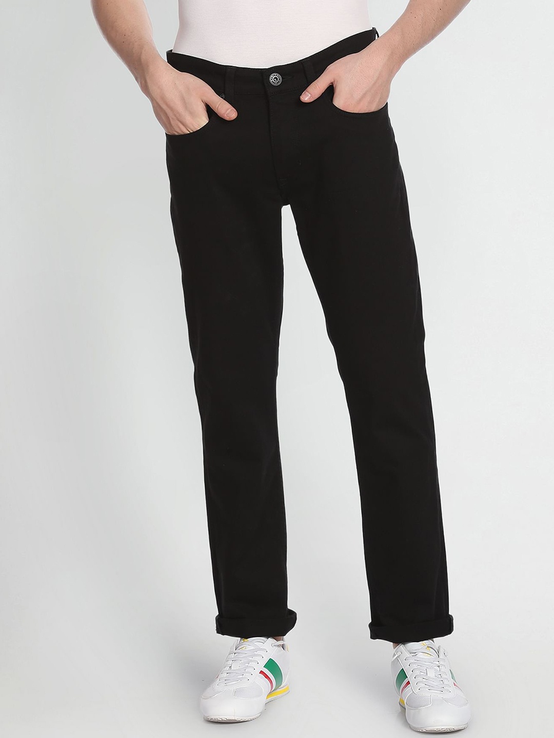 

U.S. Polo Assn. Denim Co. Men Harold Slim Straight Fit Jeans, Black