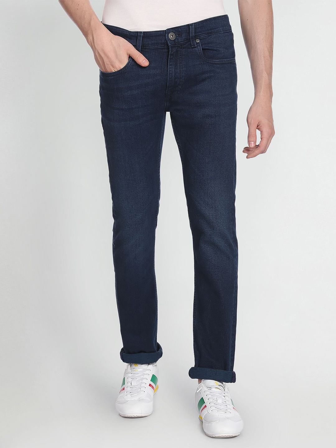 

U.S. Polo Assn. Denim Co. Men Mid Rise Slim Fit Jeans, Blue