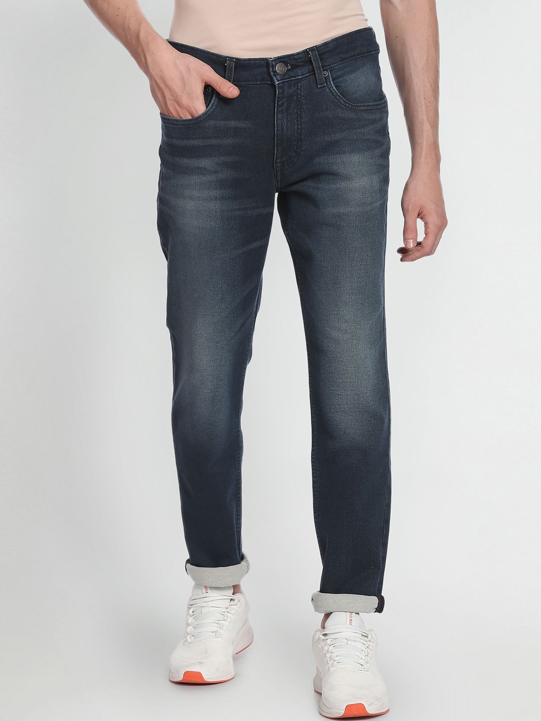 

U.S. Polo Assn. Denim Co. Men Slim Fit Light Fade Jeans, Blue