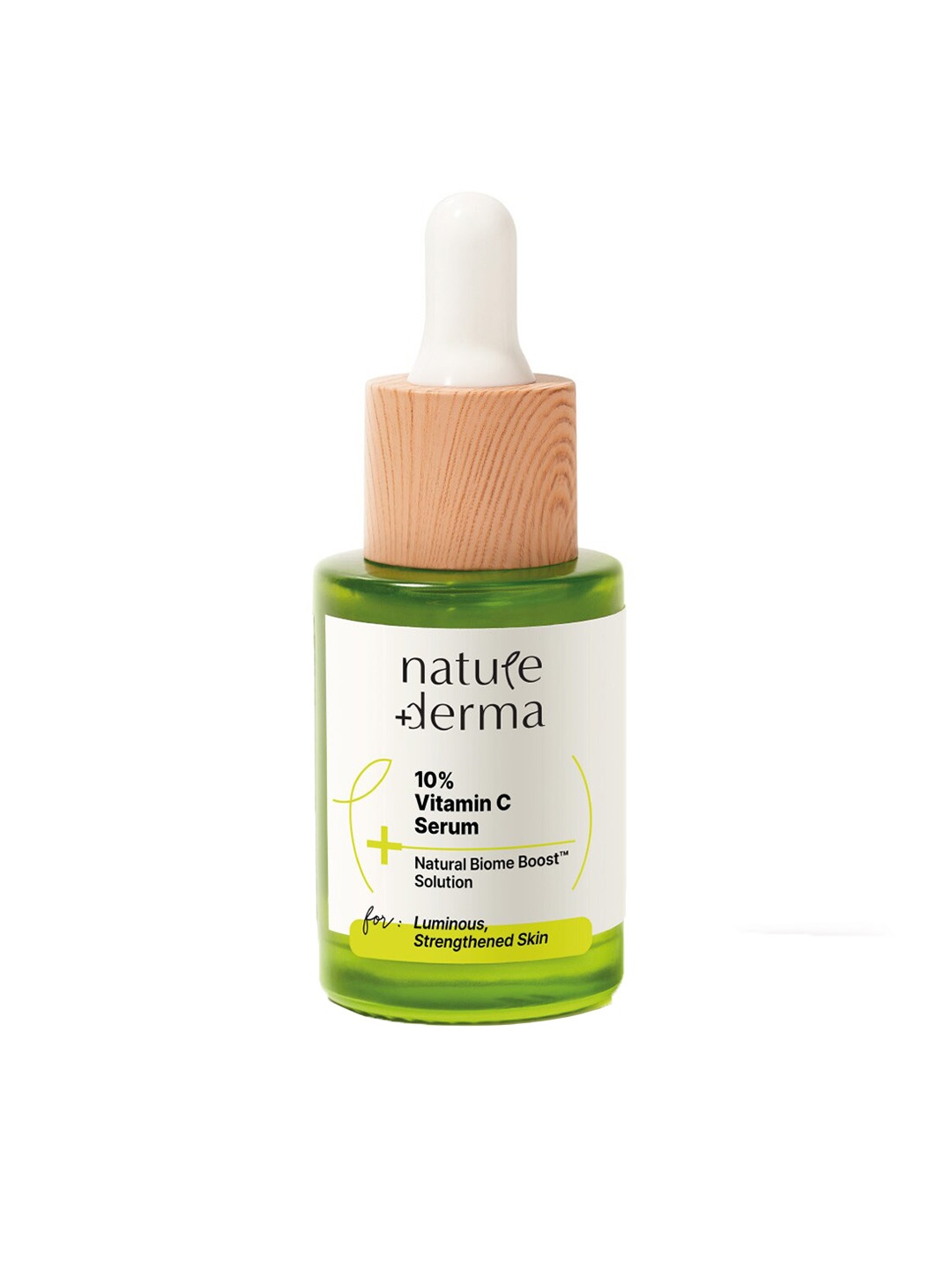 

Nature Derma 10% Vitamin C Face Serum with Natural Biome-Boost to Reduce Wrinkles - 30 ml, Green