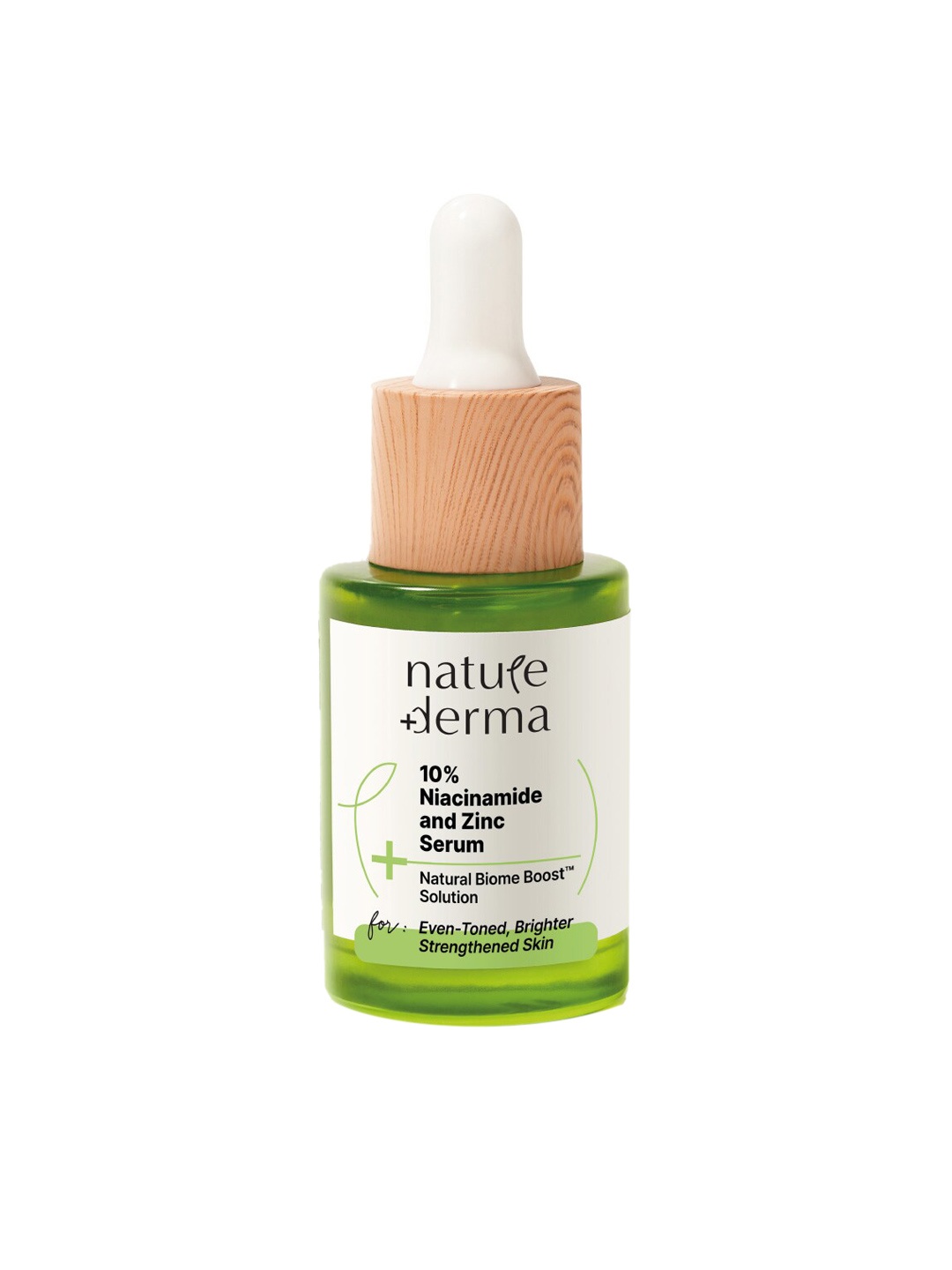 

Nature Derma 10% Niacinamide & Zinc Face Serum with Natural Biome-Boost - 30 ml, Green