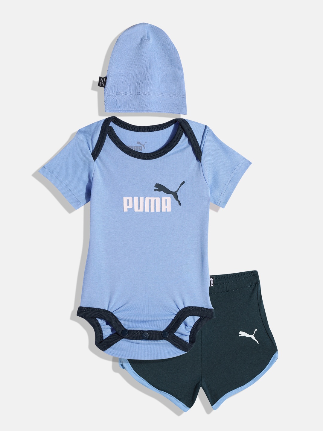 

Puma Infant Kids Minicats Toddler Regular fit Bodysuit Set, Blue