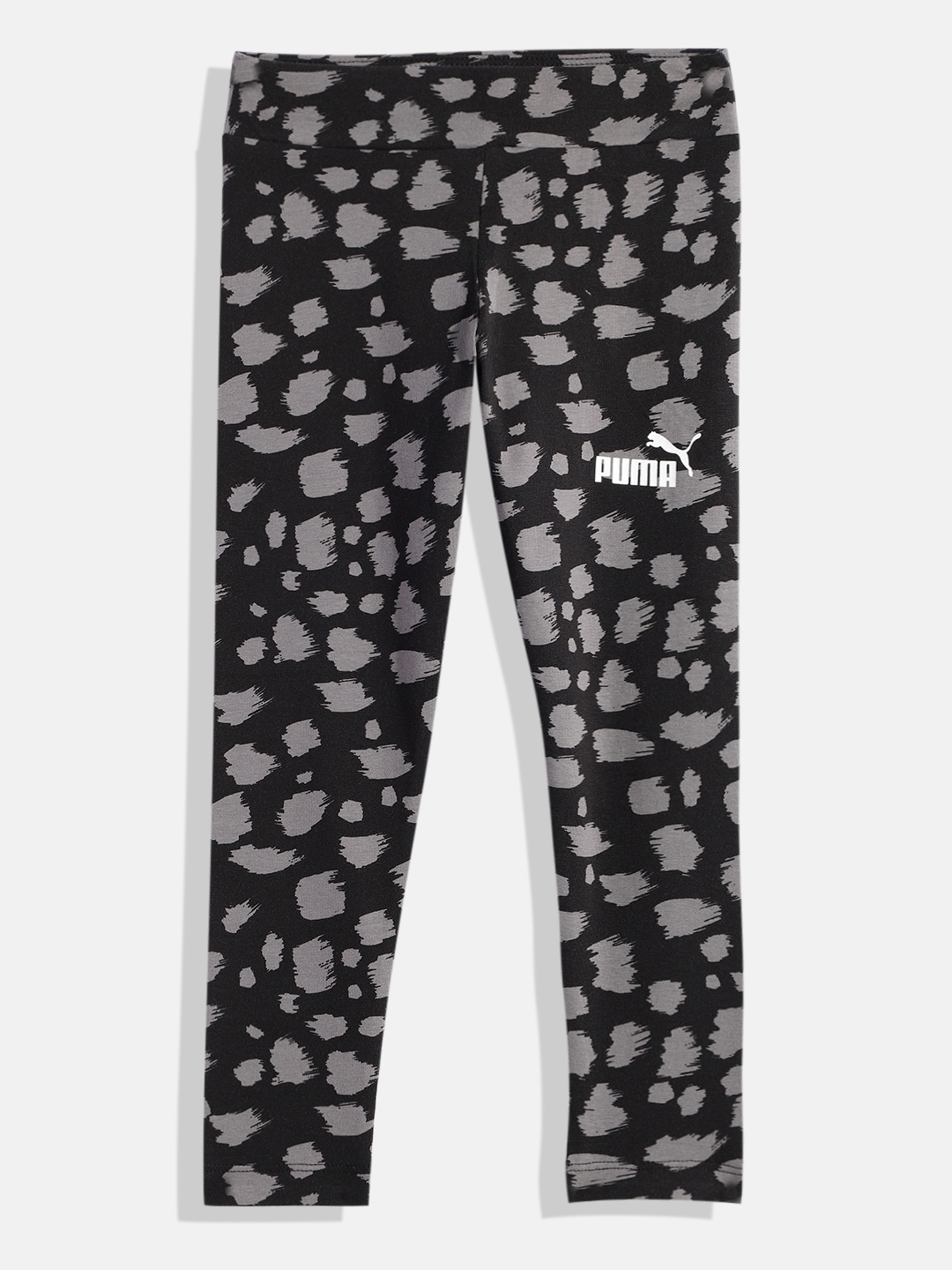 

Puma Girls Essential+ Animal Printed Tights, Black