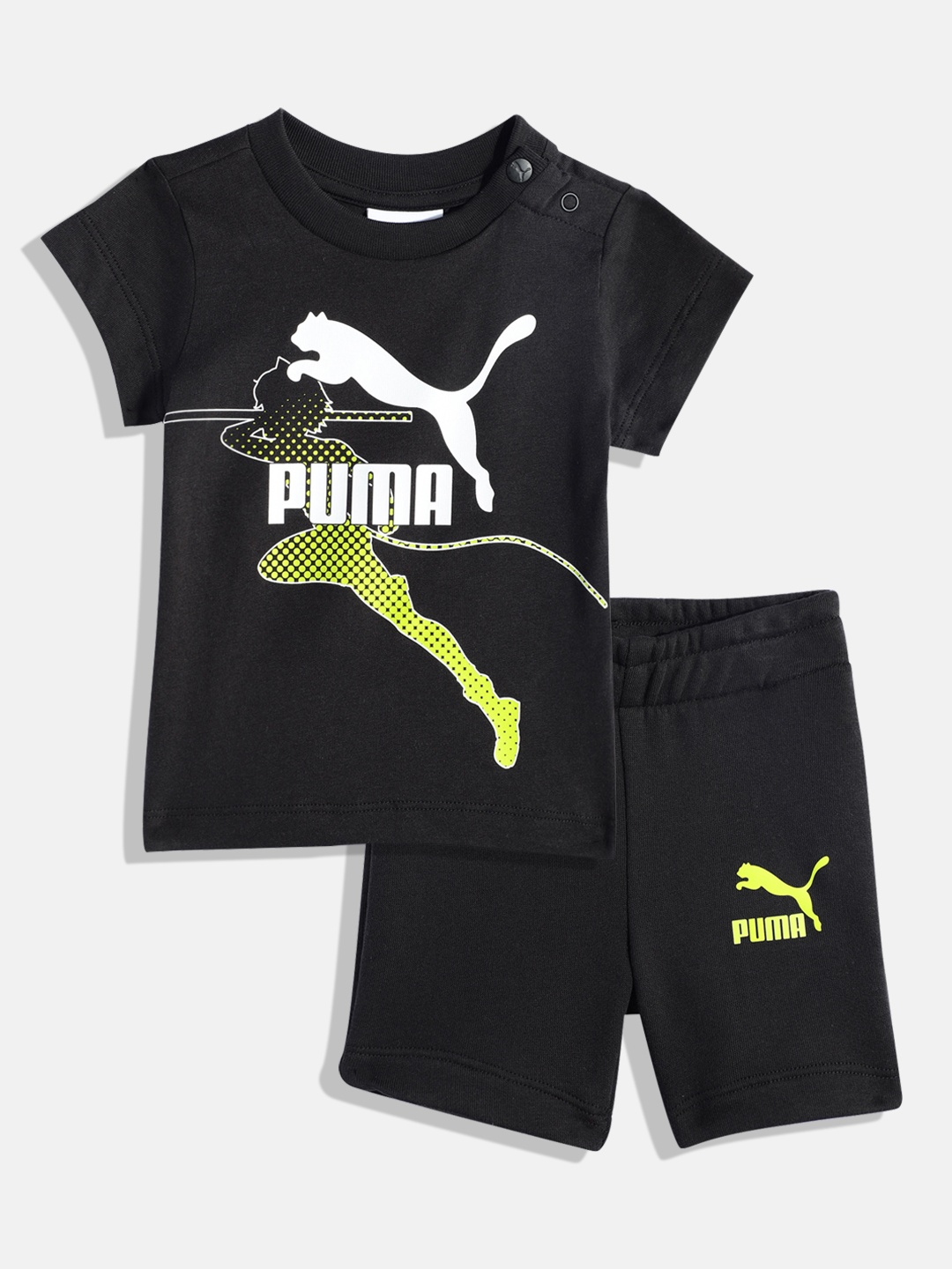 

Puma x Miraculous Kids Printed T-shirt With Shorts, Black