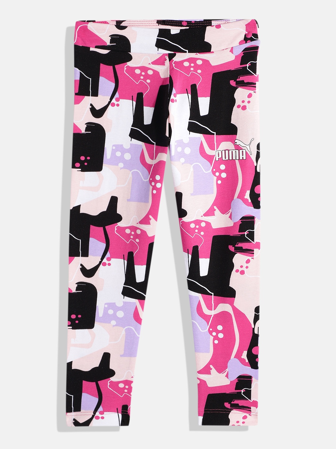 

Puma Girls Essential+ Street Art Printed Tights, Multi