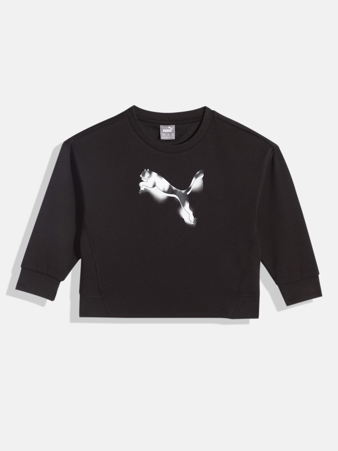 

Puma Girls Printed Modern Sweatshirt, Black