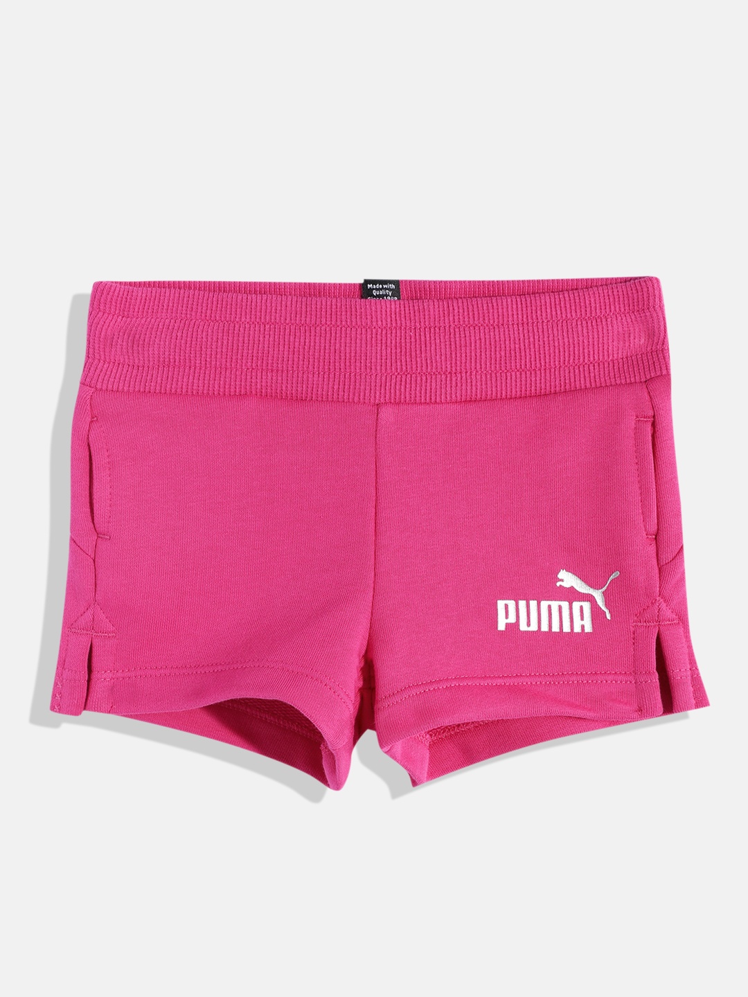 

Puma Girls Essential+ Shorts, Pink