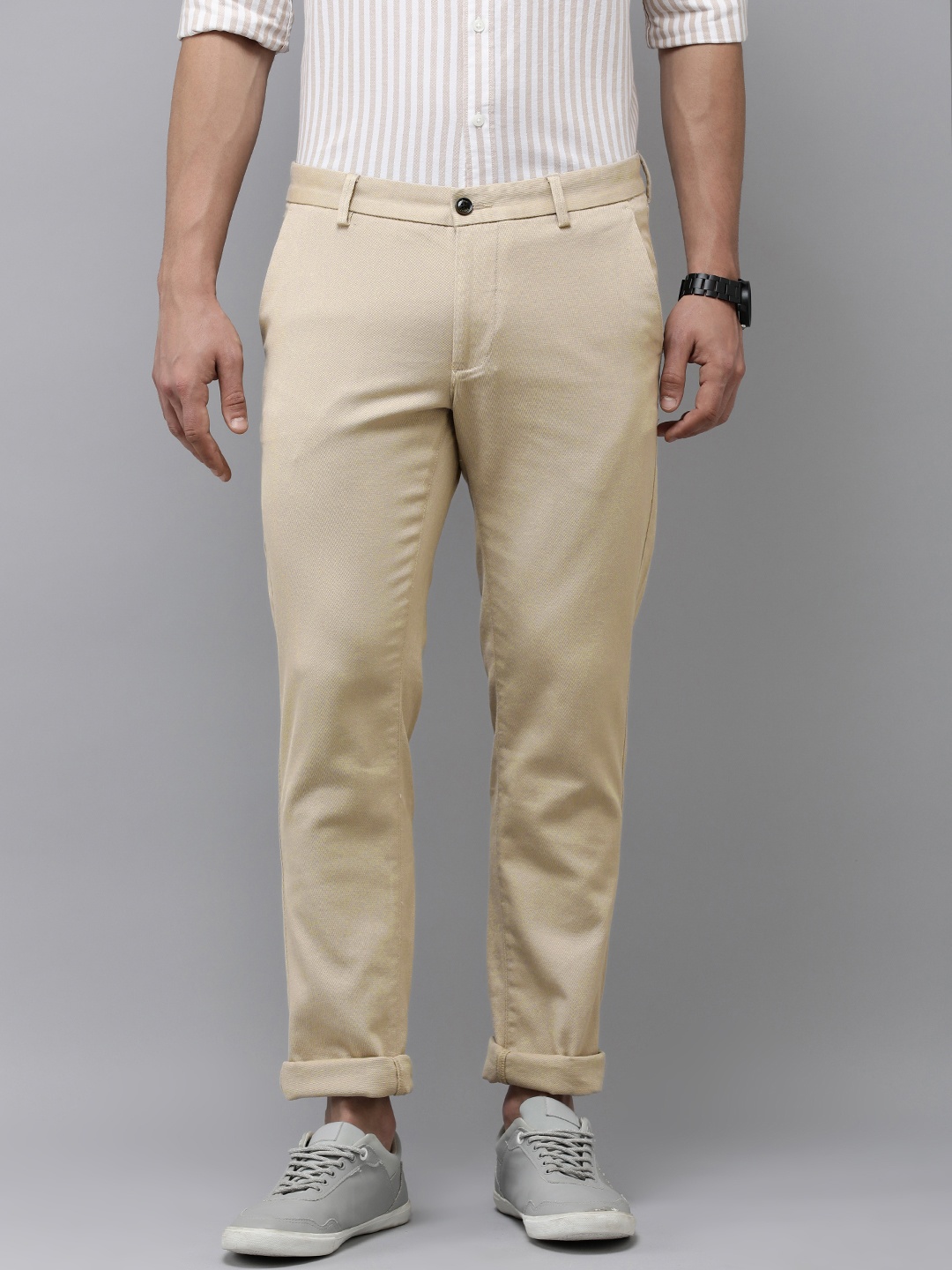 

Arrow Sport Men Slim Fit Chinos, Beige