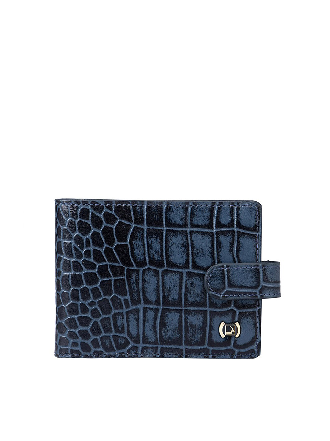 

Da Milano Men Animal Textured Leather Money Clip, Blue