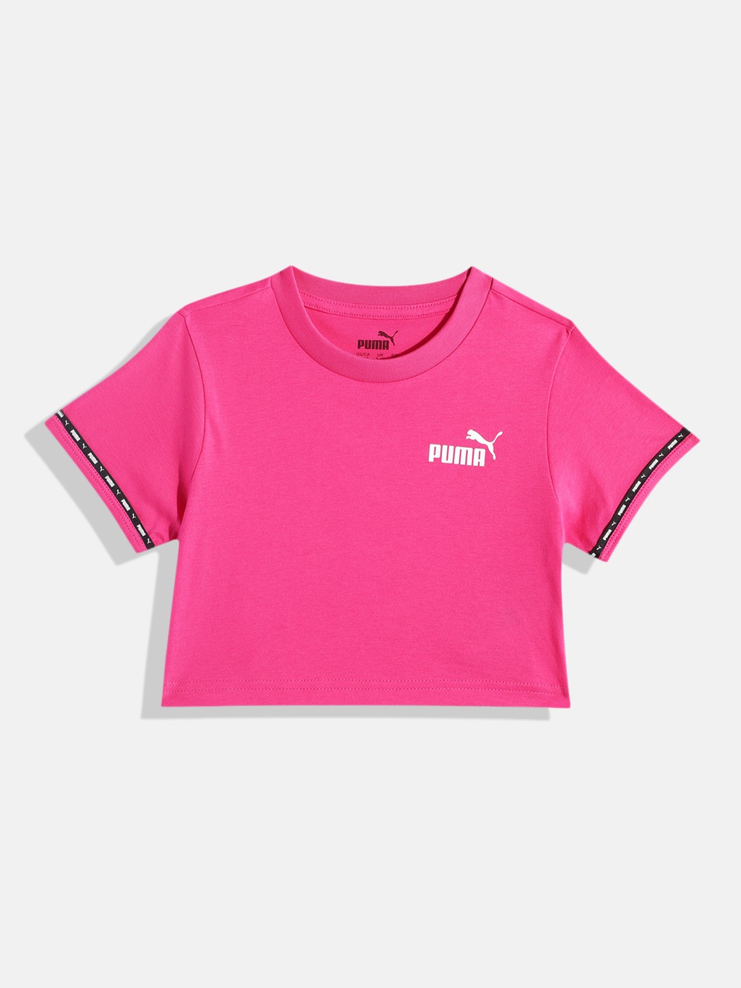 

Puma Girls POWER Tape Youth Relaxed Fit Pure Cotton T-shirt, Pink