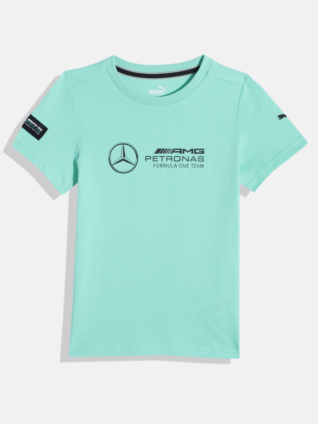 

PUMA Motorsport Mercedes AMG Petronas Logo Youth Pure Cotton T-shirt, Green