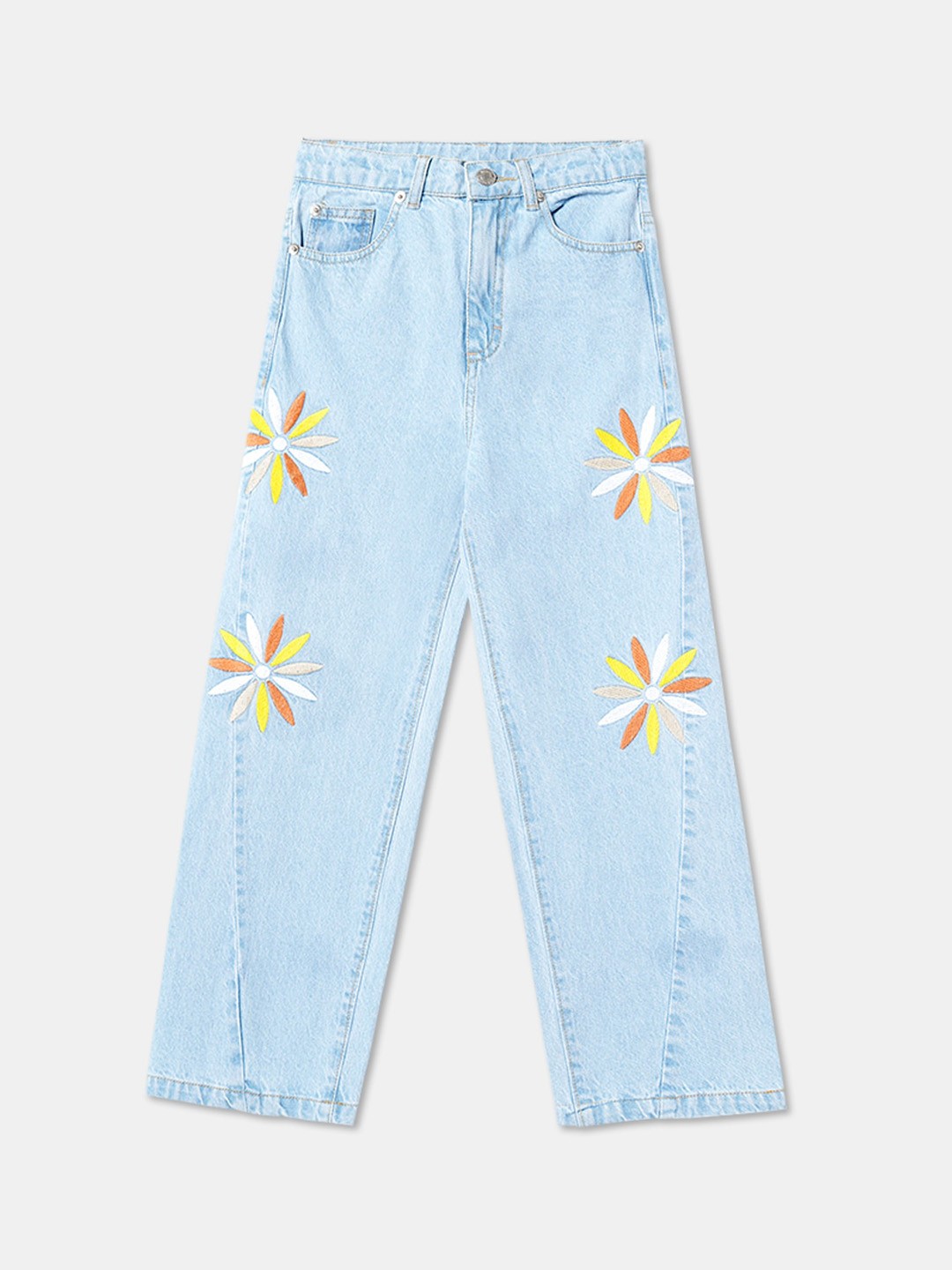 

R&B Girls Mid-Rise Cotton Jean, Blue