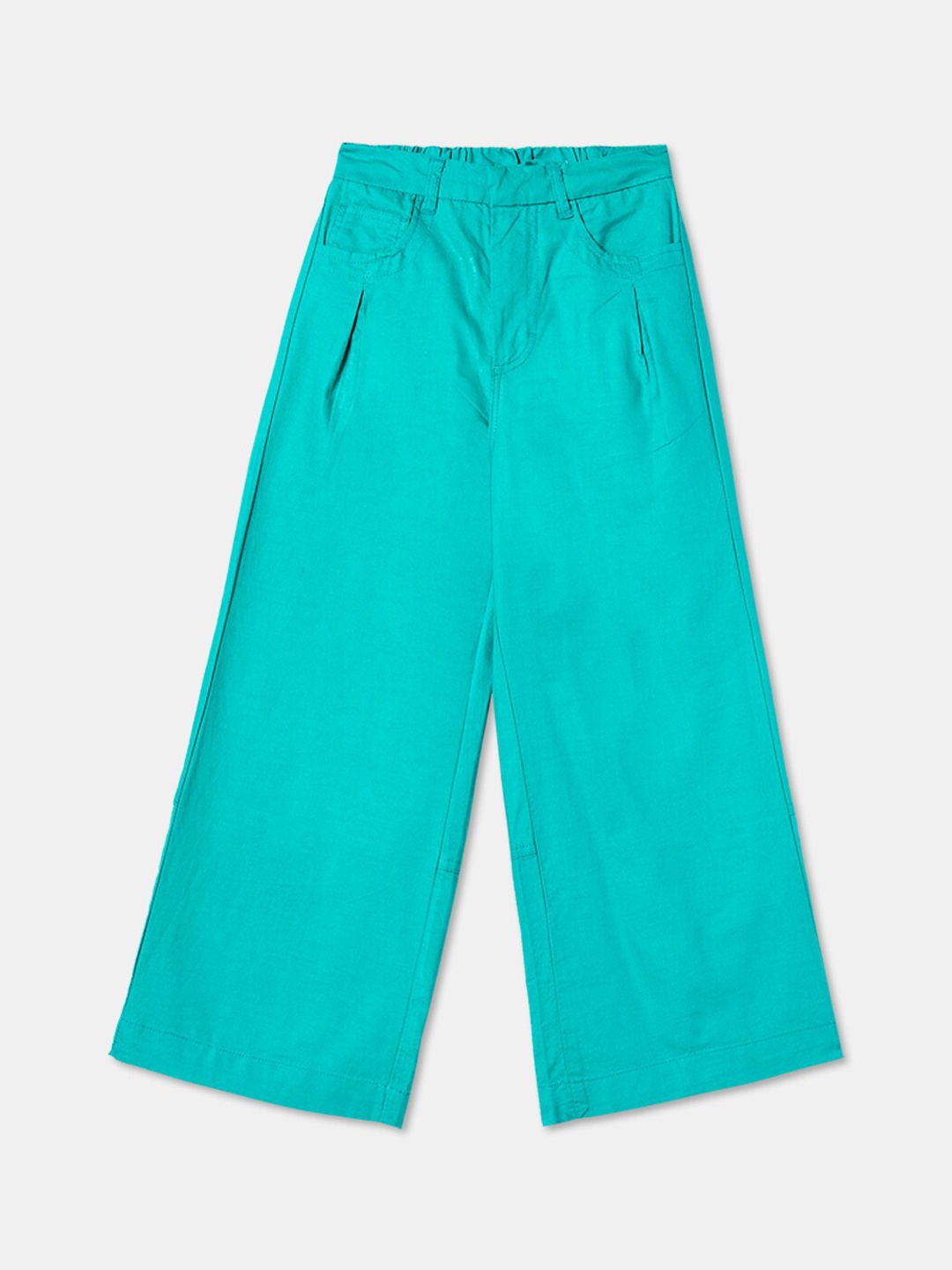 

R&B Girls Mid-Rise Cotton Culottes, Green