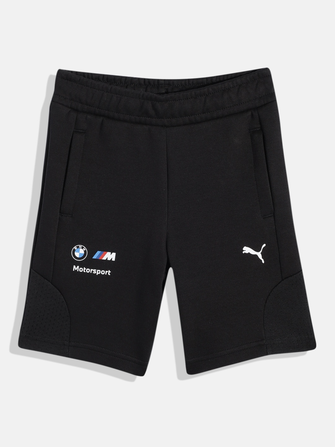 Puma Kids Slim Fit BMW M Sports Shorts, Black