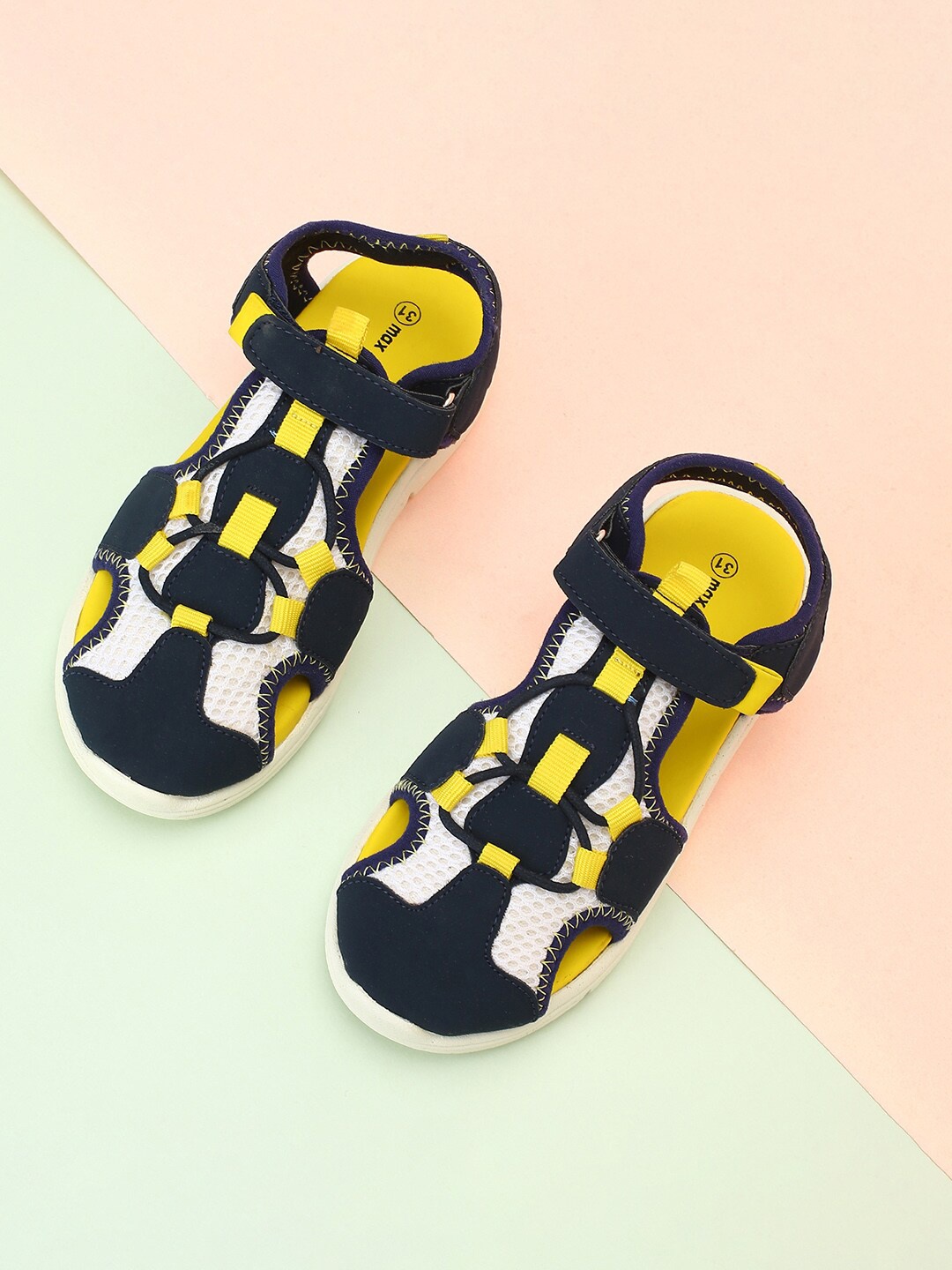 

max Boys Colourblocked Shoe-Style Sandals, Navy blue