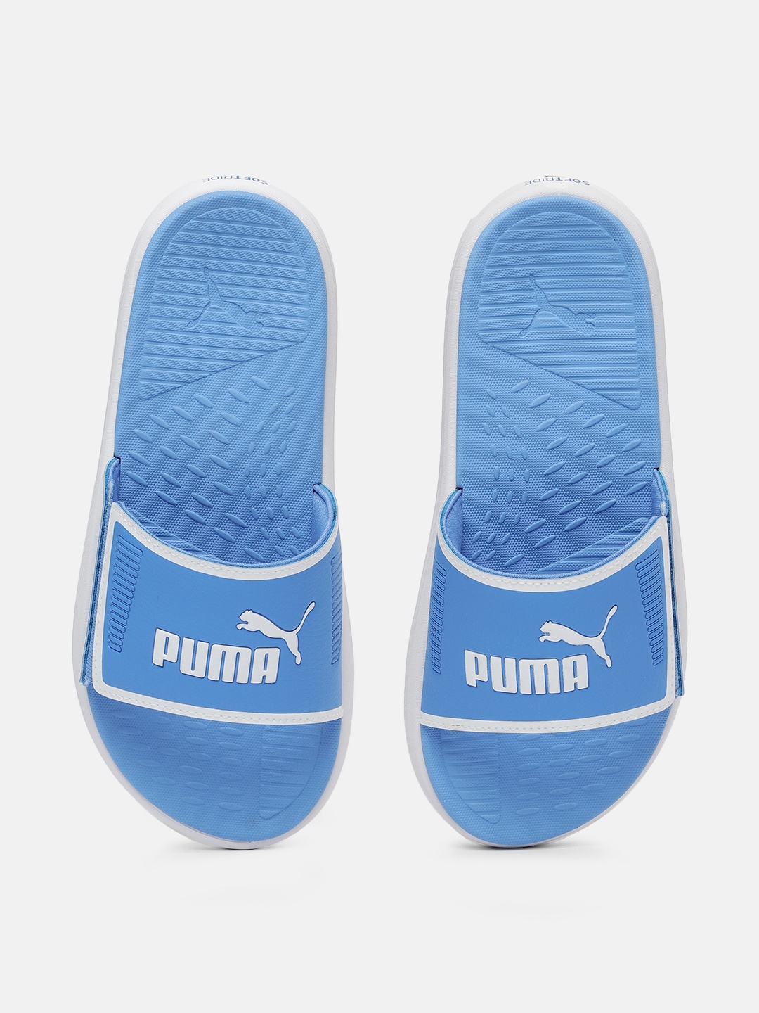 

Puma Kids Printed Sliders, Blue