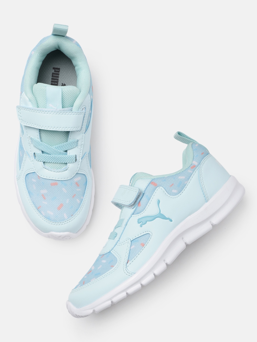 

Puma Kids Runner V1 Printed Sneakers, Blue