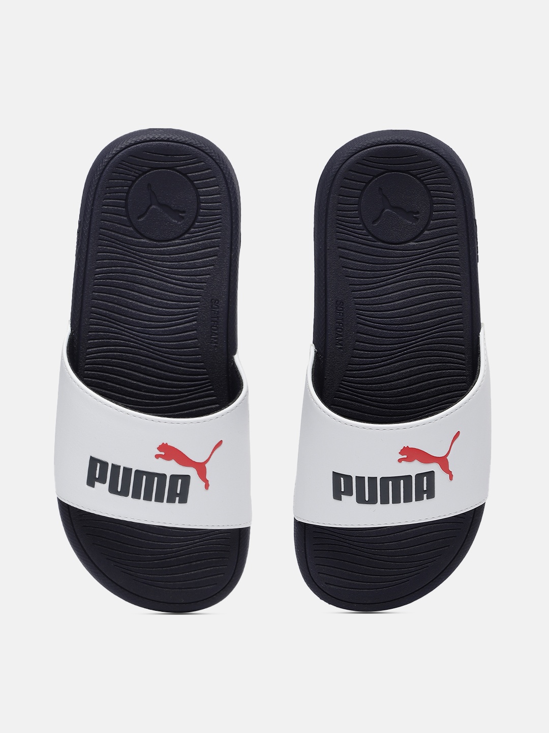 

Puma Kids Printed Sliders, White