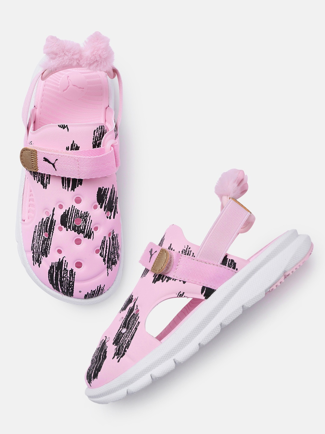 

Puma Kids Evolve Printed Clogs, Pink