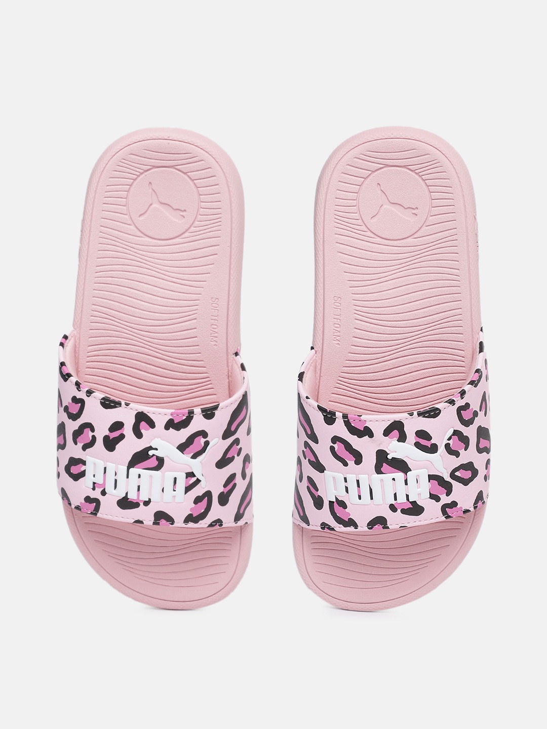 

Puma Kids Cool Cat 2.0 Summer Roar Printed Sliders, Pink
