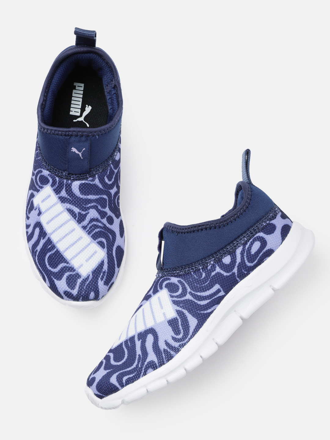 

Puma Kids Troopy Printed Slip-On Sneakers, Purple