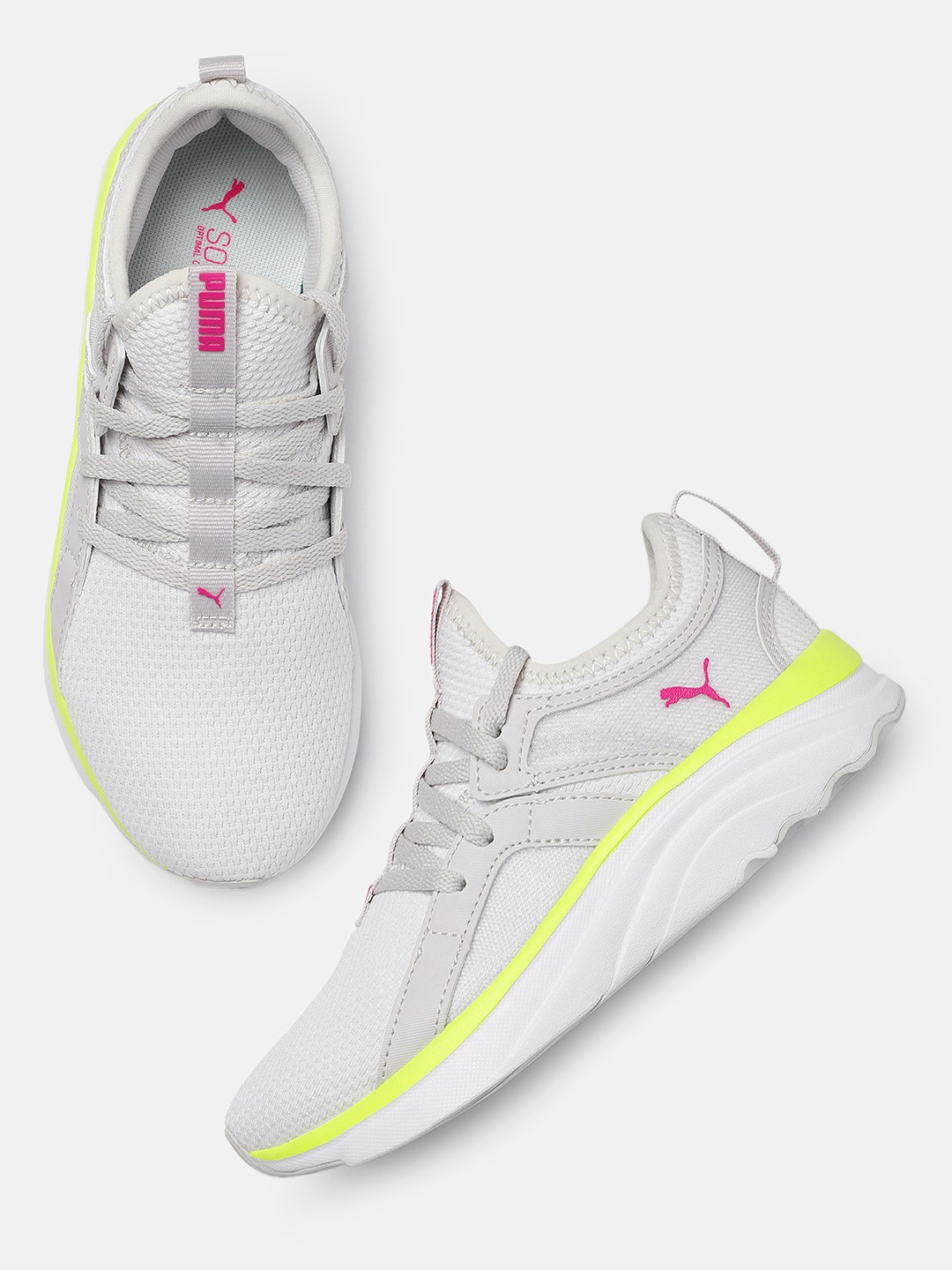 

Puma Girls SOFT Sophia Running Shoes, Grey