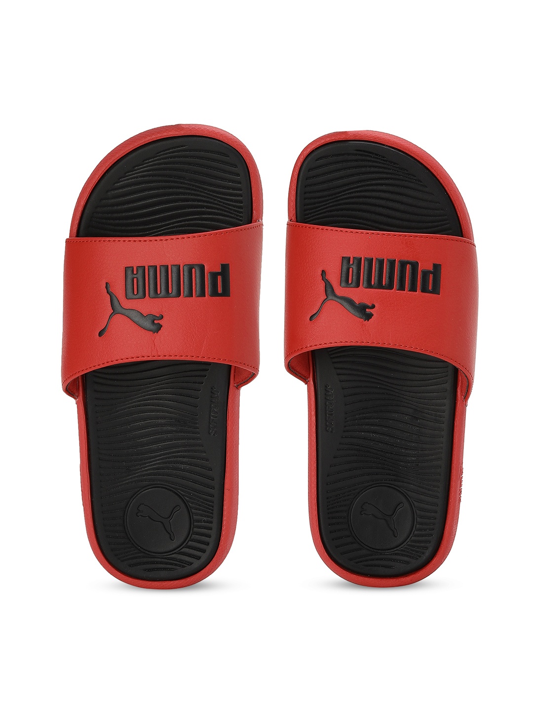 

Puma Kids Printed Sliders, Red