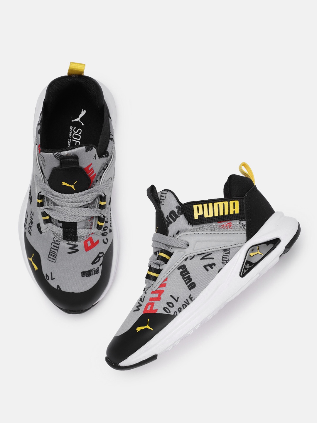

Puma Kids Printed Sneakers, Grey